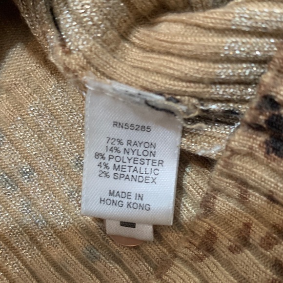 Express Cardigan Brown and Tan Patterned Cardigan - Picture 9 of 10